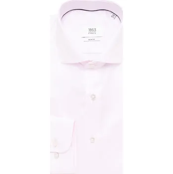Pánská košile Košile Eterna Slim Fit Uni Twill růžová velikost: 38, délka rukávu: dlouhý rukáv