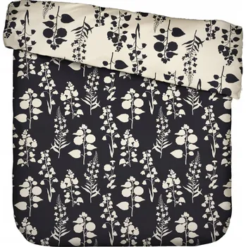 Povlečení Essenza povlečení na přikrývku 160 x 200 cm bavlna, bavlna, antracitová barva