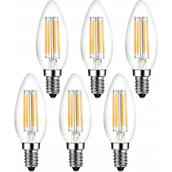 Žárovka ŽÁROVKA E14 LED filament 4W 400lm DEKORATIVNÍ SVÍČKA