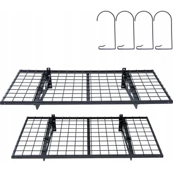 Dílenský regál Kovový skladový regál 20,9 x 122 x 62 cm, nosnost až 114 kg na polici