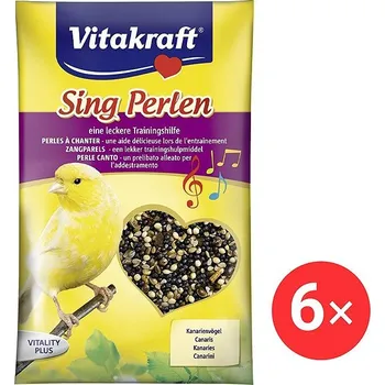 Krmivo pro ptáka Vitakraft Perličky na zpěv kanár 6 × 20 g