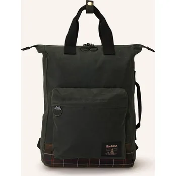 Městský batoh Barbour Batoh Field Wax, tmavě zelená / tmavě šedá
