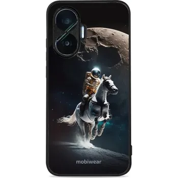 Pouzdro na mobilní telefon Lesklý kryt Mobiwear Glossy - Xiaomi Poco F7 - G004G Astronaut na koni (Prémiové lesklé pouzdro, obal, kryt Mobiwear Glossy na mobil Xiaomi Poco F7 - G004G Astronaut na koni, materiál Plast + TPU silikon - krytí po všech stranách, neošoupatelný potisk,)