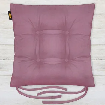 Podsedák POLŠTÁŘ NA ŽIDLE ADA 40X40X8 CM SVĚTLEFIALOVÁ