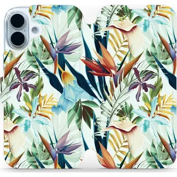 Pouzdro na mobilní telefon Flipové pouzdro Mobiwear - Apple iPhone 17 - M071P Flóra (Knížkové flip pouzdro, obal, kryt na mobil Apple iPhone 17 - M071P Flóra, materiál Umělá kůže + TPU - ochrana 360°, stojánek, silikonová vanička, magnetické zavírání)