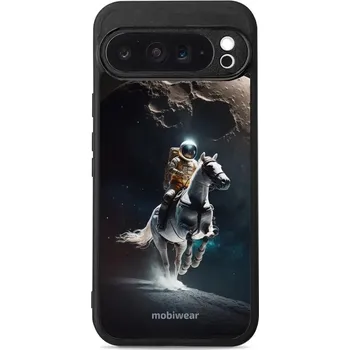 Pouzdro na mobilní telefon Lesklý kryt Mobiwear Glossy - Google Pixel 9 Pro XL - G004G Astronaut na koni (Prémiové lesklé pouzdro, obal, kryt Mobiwear Glossy na mobil Google Pixel 9 Pro XL - G004G Astronaut na koni, materiál Plast + TPU silikon - krytí po všech stranách,)