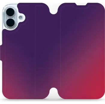 Pouzdro na mobilní telefon Flipové pouzdro Mobiwear - Apple iPhone 17 - VP67S Fialový a růžový odstín (Knížkové flip pouzdro, obal, kryt na mobil Apple iPhone 17 - VP67S Fialový a růžový odstín, materiál Umělá kůže + TPU - ochrana 360°, stojánek, silikonová vanička, magnetické)