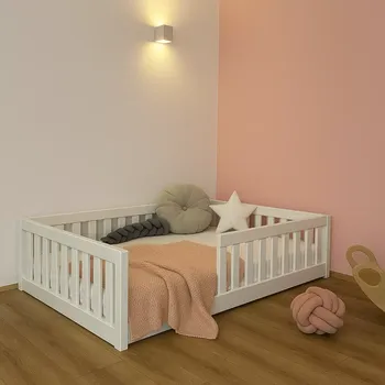Dětská postel MAXIDO Dětská postel Maxim se zábranou 200 x 120 bílá (Český výrobek)