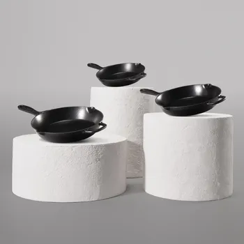 Huuust Litináč Trio pánví – sada 3 kusů - Matná černá