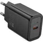 Hoco Síťová nabíječka N62 USB-C, PD QC 30W, černá