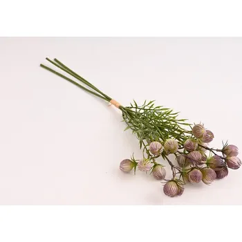 umělá květina Umělý bodlákl 49 cm, fialová