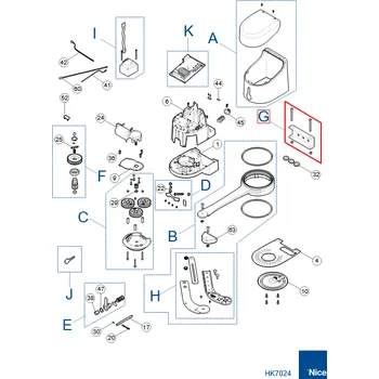 Zábradlí PRHK08 kit držáku pro HYKE