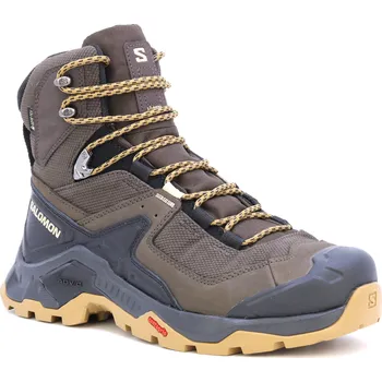 Pánská treková obuv SALOMON Quest Element GTX hnědá pánská outdoor obuv Goretex membrána 41 1/3
