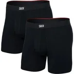 SAXX VIBE XTRA Super Soft BB FLY 2PK Man, black - pánské boxerky M + Doprava zdarma