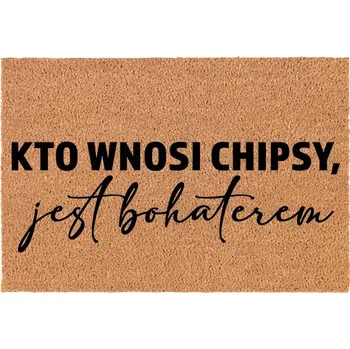 Rohožka KOKOSOVÁ VSTUPNÍ ROHOŽKA DO DOMU DEKORATIVNÍ | DÁREK CHIPSY HRDINA
