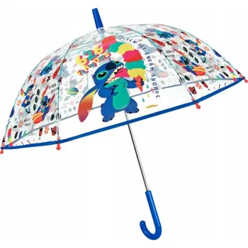 Dětský průhledný deštník Stitch Disney Perletti