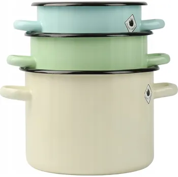 Sada nádobí Sada hrnců Silesia Emalia Classic, 3dílná
