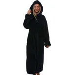 Modrý huňatý župan pro ženy extra dlouhý 1z1007 modrá 4xl