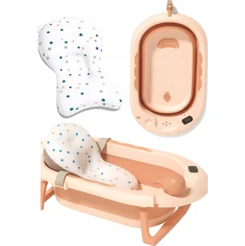 koupací vanička Skládací dětská vanička VAIANA PREMIUM s polštářem - více barev béžová