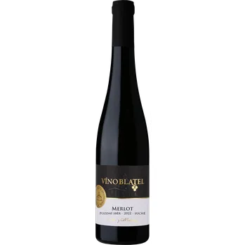 Víno Víno Blatel Merlot 2022 Výběr Z Hroznů 0,75l