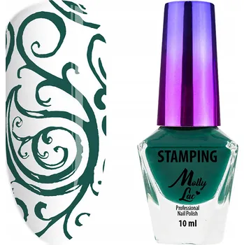 Lak na nehty Lak na razítka a stamping MollyLac č. 8 10 ml, zelený