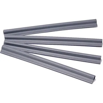 Příslušenství pro plot Zakončovací lišta - ocelově šedá, 19cm (Zakončovací líšta pro ratanové stínící pásy)