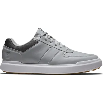 Golf FOOTJOY Contour Casual pánské golfové boty šedo-bílé Velikost bot: 40,5 + Dárková krabička týček