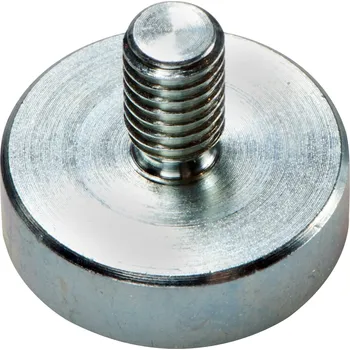 Magsy Magnetická čočka se stopkou pr. 10 x výška 4,5 mm s vnějším závitem M4, délka závitu 8 mm