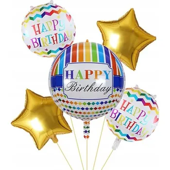 Balónek Sada narozeninových balónků, 5 ks