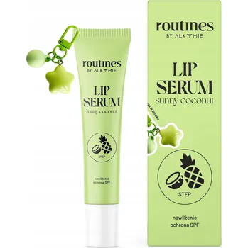 Lesk na rty ROUTINY ALKMIE LIP SERUM LESK NA RTY HYDRATAČNÍ OCHRANNÝ SPF SLUNEČNÝ KOKOS