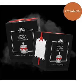 Svíčka Sójová vonná svíčka SKOŘICE Big Nature 1 ks