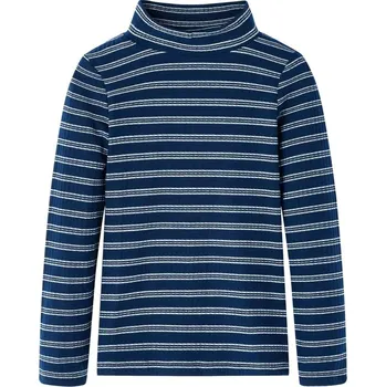 Chlapecké tričko vidaXL Dětské tričko s dlouhým rukávem námořnicky modré 92 [13934]