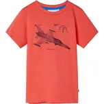 vidaXL Dětské tričko světle červené 140 [11653]