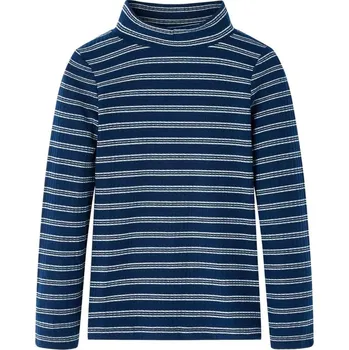 Chlapecké tričko vidaXL Dětské tričko s dlouhým rukávem námořnicky modré 116 [13936]