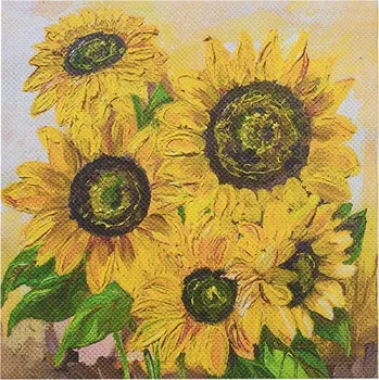 Papírový ubrousek Ubrousky třívrstvé SLUNEČNICE