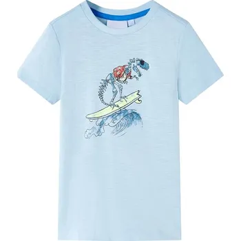 Chlapecké tričko vidaXL Dětské tričko světle modré 140 [12563]