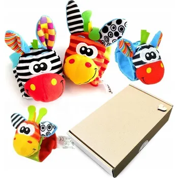 Hračka pro nejmenší Smyslové chrastítka 3D Magical pro miminka 3 m+, vícebarevné, 4 ks