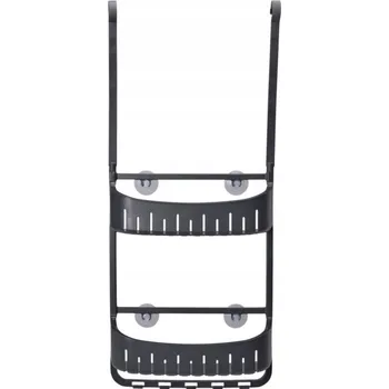 Obraz POLIČKA DO SPRCHY BEZ VRTÁNÍ 69 X 29 X 10 CM ČERNÁ