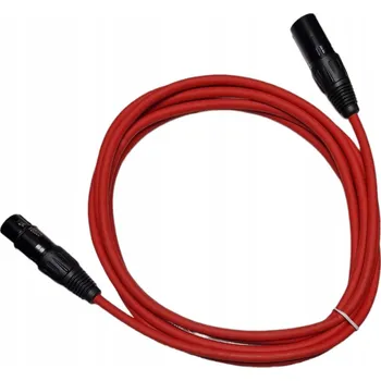 Audio kabel KABEL 3m PRO MIKROFON XLR - XLR červený