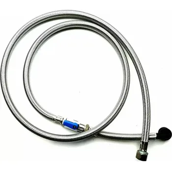 vodní filtr BWT Připojovací hadice DN 8, 1.5 m, s uzavíracím kohoutem, FLEX koleno 90°, převlečná matice FM 3/8“