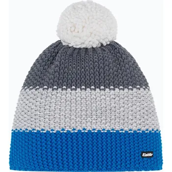 Pokrývka hlavy Čepice zimní Eisbär Star Pompon Velikost: Uni šedá/modrá/bílá