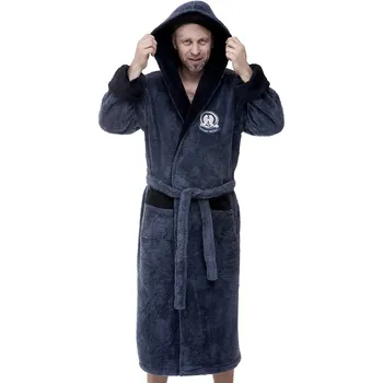 Pánský župan Župan pánský huňatý 1Z0951 modrá s