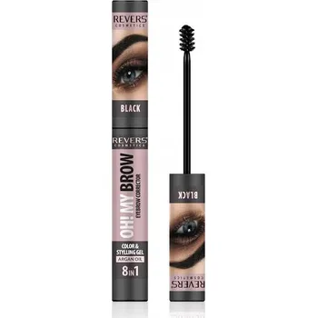 Tužka na obočí REVERS OH! MY BROW - Black - Stylingový gel-korektor na obočí 7 ml