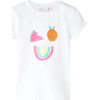 Chlapecké oblečení vidaXL Dětské tričko 128 [11392] Barva: ecru