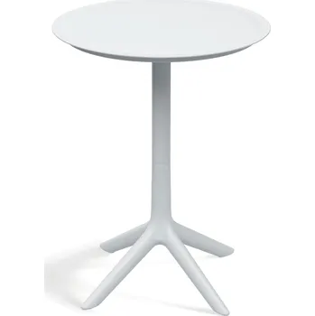 Konferenční stolek Lazy Momo Výsoký kulatý barový stolek RIMO 570x570x745 mm Barva: Bílá
