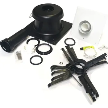 Kouřovod BRILON univerzální komínová sada renoSET KOMPAKT DN125/80, DN80 flex s poklopem