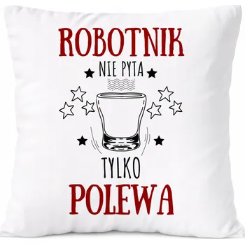 Obraz Polštář pro alkoholika jako Dárek s potiskem bílý PoliDraw