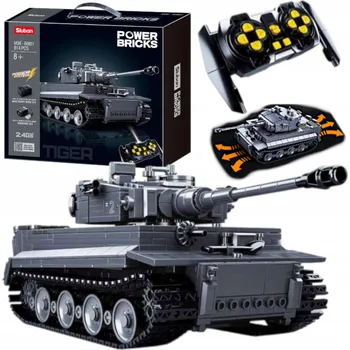 ostatní stavebnice Stavebnice Tank TYGR PzKpfw VI, dálkově ovládaný RC, Armáda