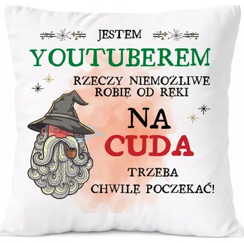Polštář Polštář na čistič kanalizace jako Dárek s potiskem White PoliDraw
