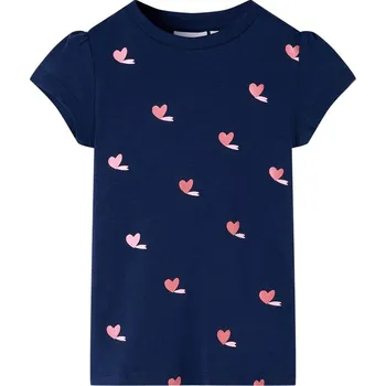 Chlapecké tričko vidaXL Dětské tričko 140 [11233] Barva: Námořnická modř